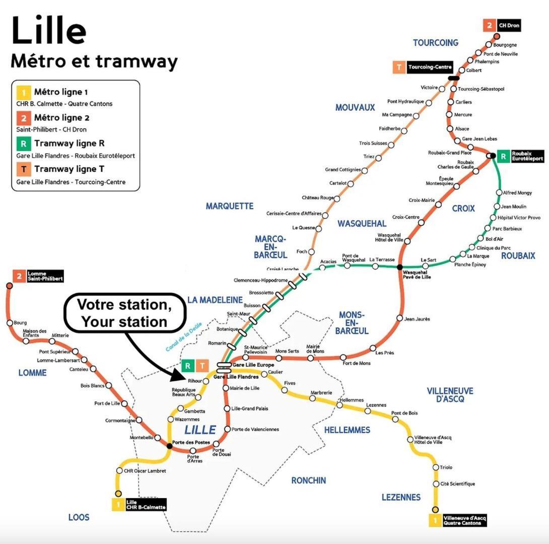 Old Lille: Charming Renovated Apartment 外观 照片