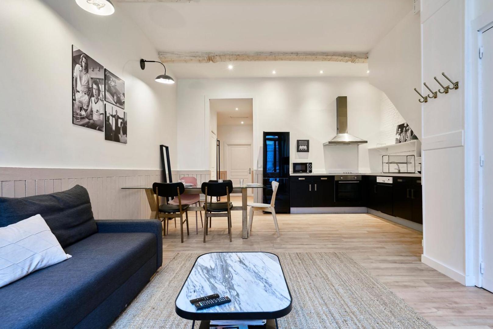 Old Lille: Charming Renovated Apartment 外观 照片