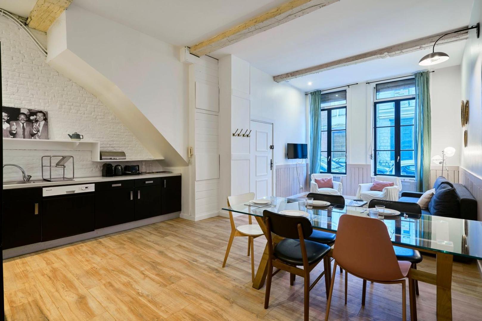 Old Lille: Charming Renovated Apartment 外观 照片